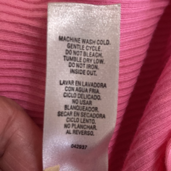 Flirt by Delicates bubblegum pink tank top with green center tie🌷 - Picture 7 of 7